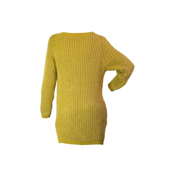 Vastag kötött kereknyakú  karcsúsított pulóver (#7)