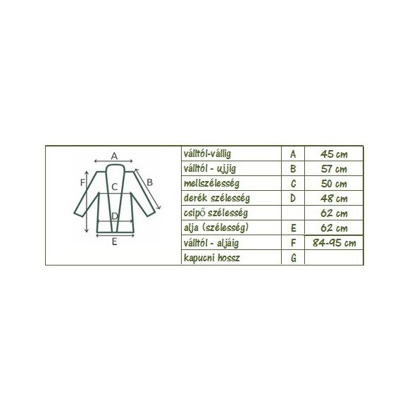 Vászon átmeneti kabát húzott, hosszú (#6)